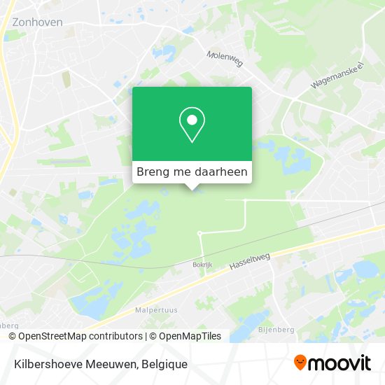 Kilbershoeve Meeuwen kaart