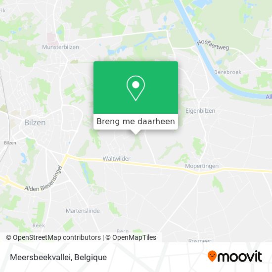 Meersbeekvallei kaart