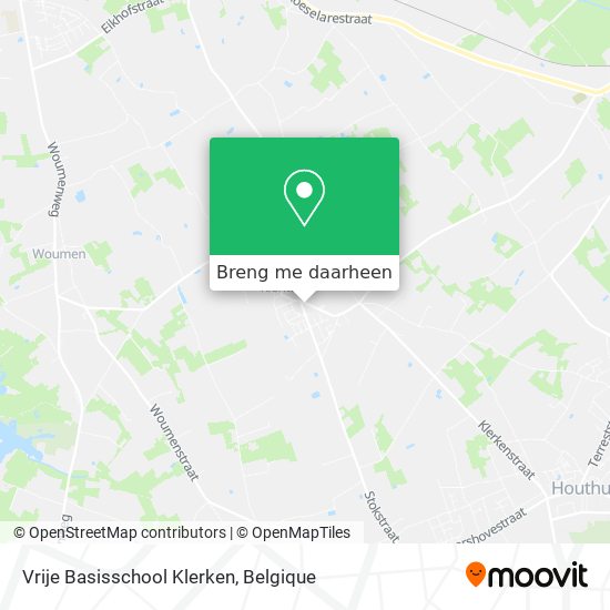 Vrije Basisschool Klerken kaart