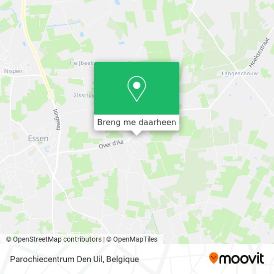 Parochiecentrum Den Uil kaart