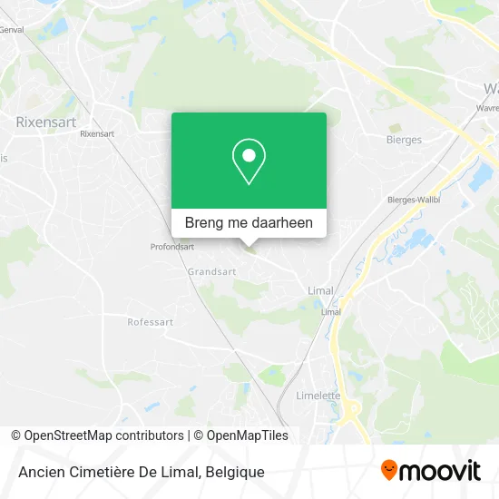 Ancien Cimetière De Limal kaart
