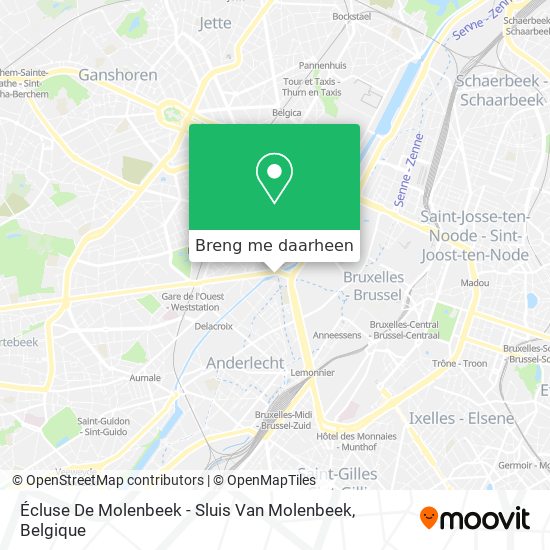 Écluse De Molenbeek - Sluis Van Molenbeek kaart