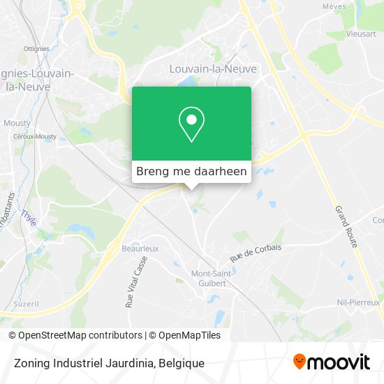 Zoning Industriel Jaurdinia kaart