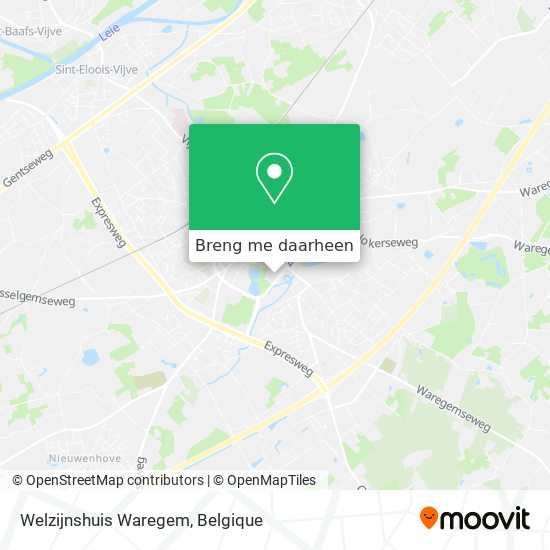 Welzijnshuis Waregem kaart