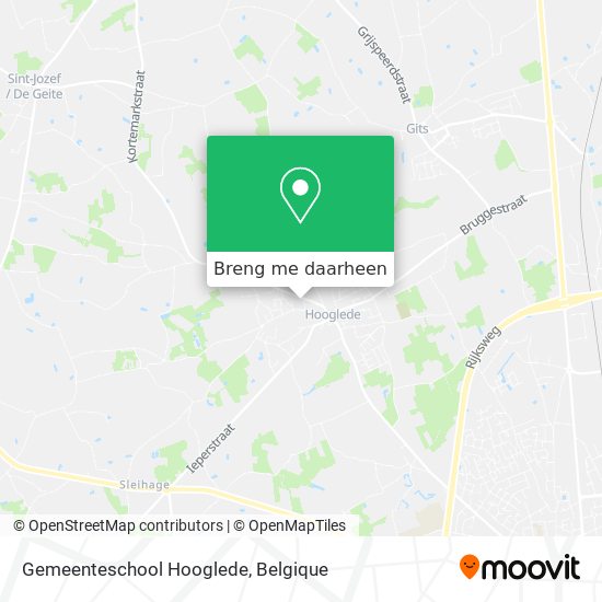 Gemeenteschool Hooglede kaart