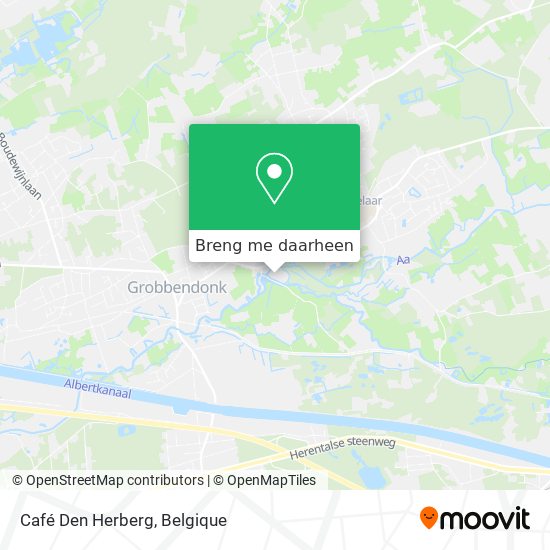 Café Den Herberg kaart