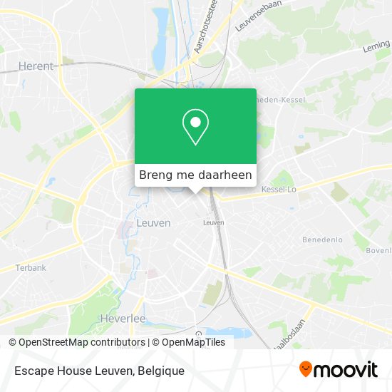 Escape House Leuven kaart