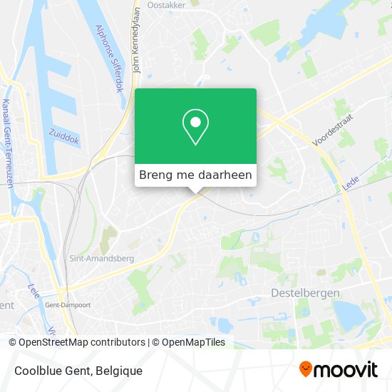 Coolblue Gent kaart