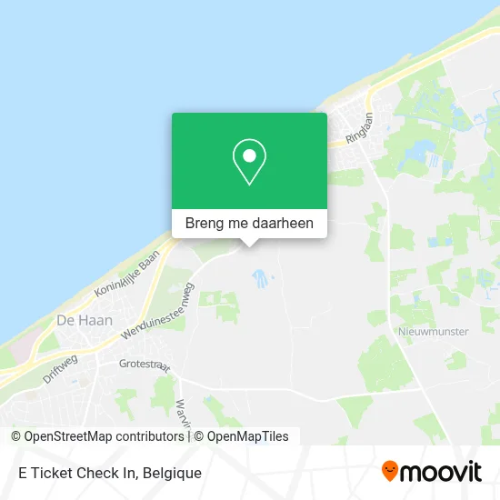 E Ticket Check In kaart