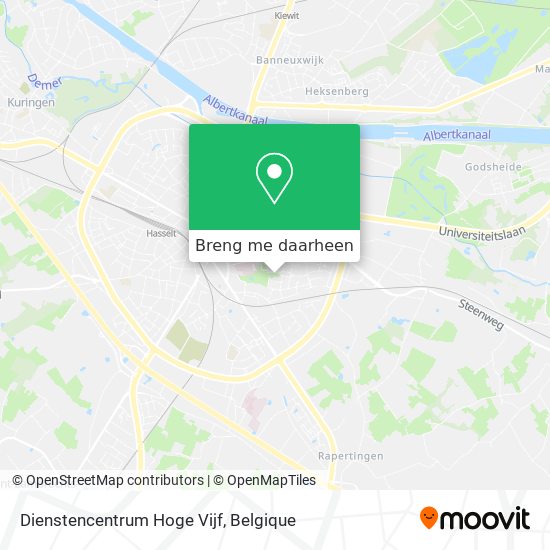 Dienstencentrum Hoge Vijf kaart