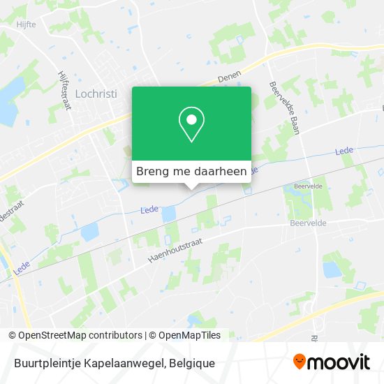 Buurtpleintje Kapelaanwegel kaart