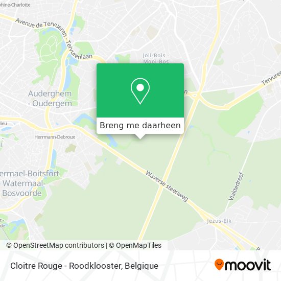 Cloitre Rouge - Roodklooster kaart