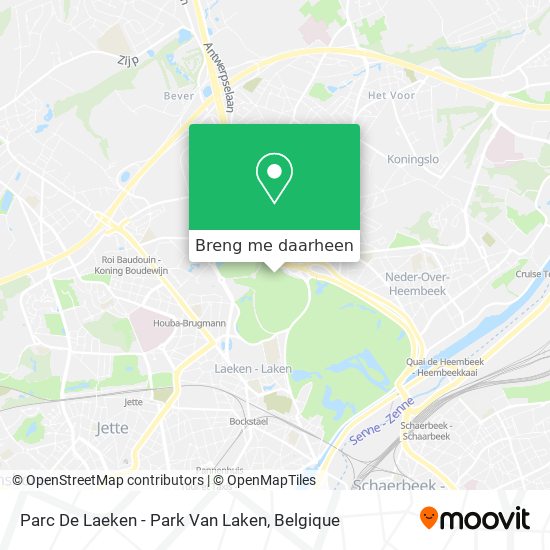 Parc De Laeken - Park Van Laken kaart