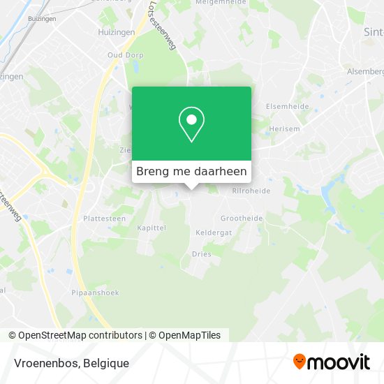 Vroenenbos kaart