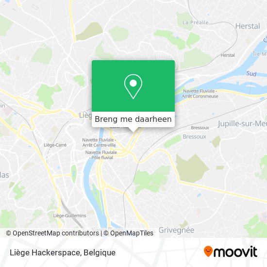 Liège Hackerspace kaart