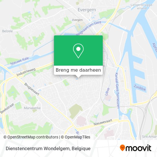 Dienstencentrum Wondelgem kaart
