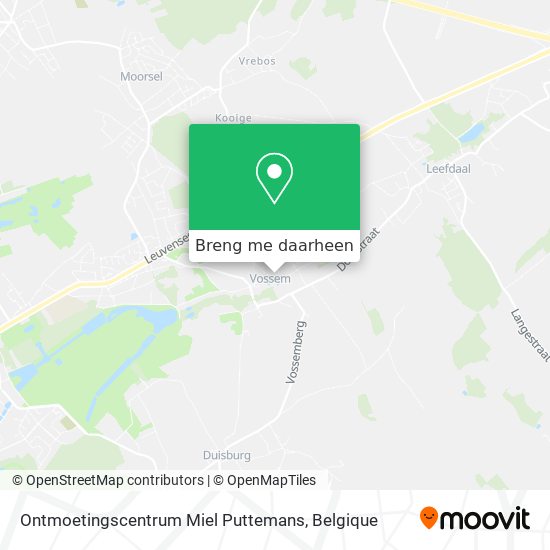 Ontmoetingscentrum Miel Puttemans kaart