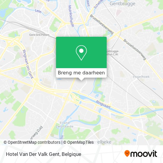 Hotel Van Der Valk Gent kaart