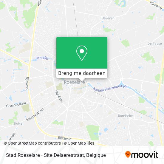 Stad Roeselare - Site Delaerestraat kaart