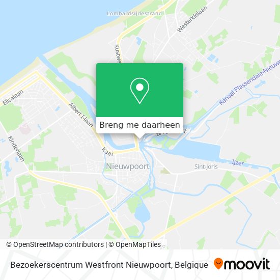 Bezoekerscentrum Westfront Nieuwpoort kaart