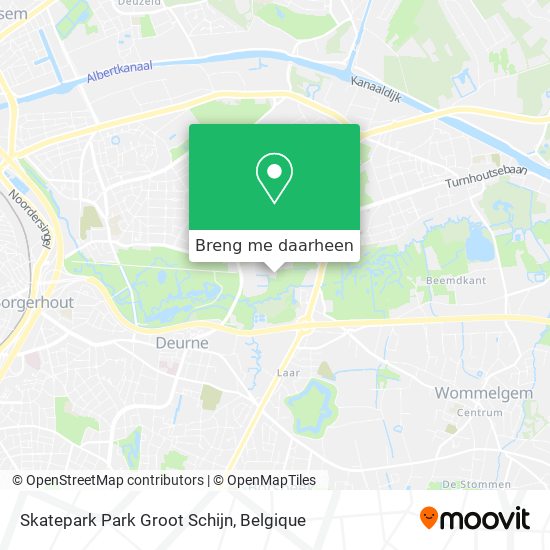 Skatepark Park Groot Schijn kaart