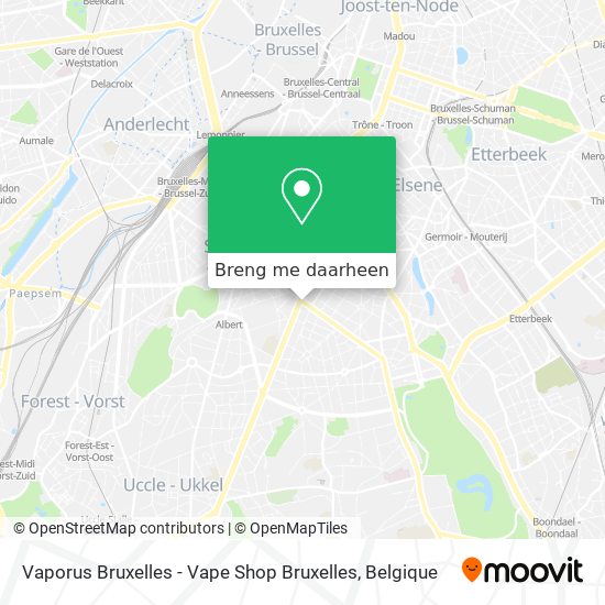 Vaporus Bruxelles - Vape Shop Bruxelles kaart