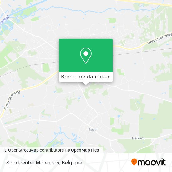 Sportcenter Molenbos kaart