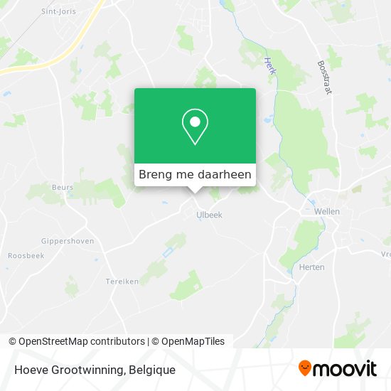 Hoeve Grootwinning kaart