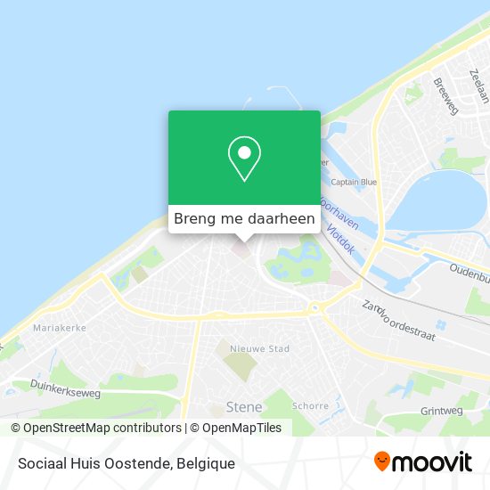 Sociaal Huis Oostende kaart