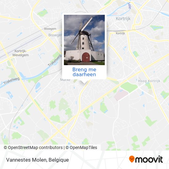 Vannestes Molen kaart