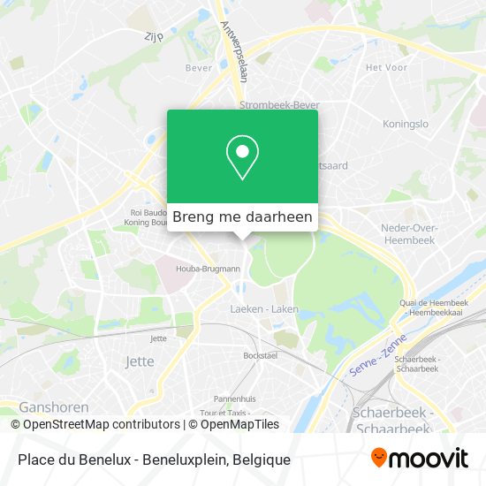 Place du Benelux - Beneluxplein kaart