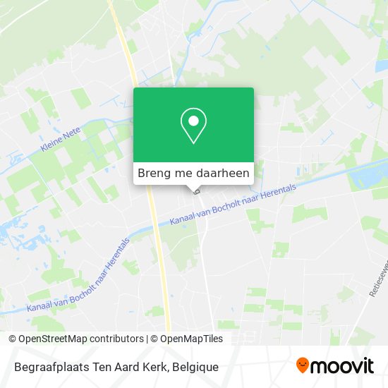 Begraafplaats Ten Aard Kerk kaart