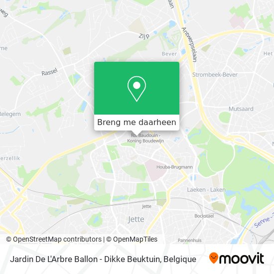Jardin De L'Arbre Ballon - Dikke Beuktuin kaart