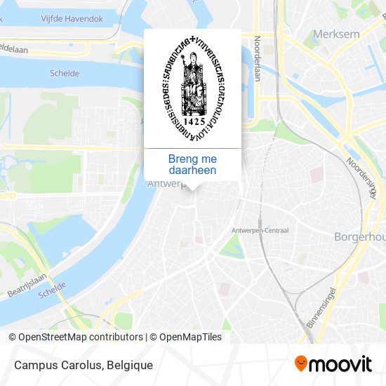 Campus Carolus kaart