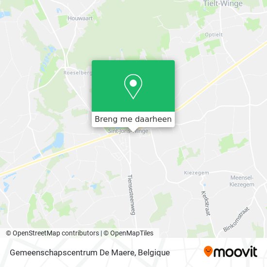Gemeenschapscentrum De Maere kaart