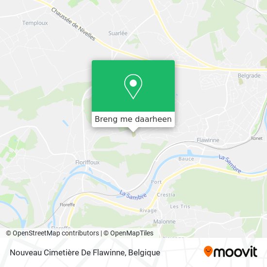 Nouveau Cimetière De Flawinne kaart