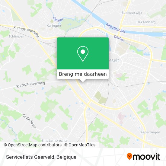 Serviceflats Gaerveld kaart