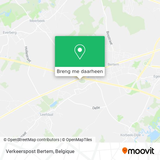 Verkeerspost Bertem kaart