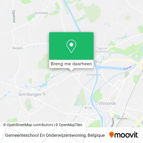 Gemeenteschool En Onderwijzerswoning kaart