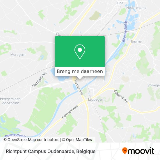 Richtpunt Campus Oudenaarde kaart