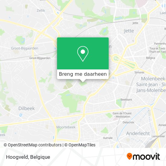 Hoogveld kaart