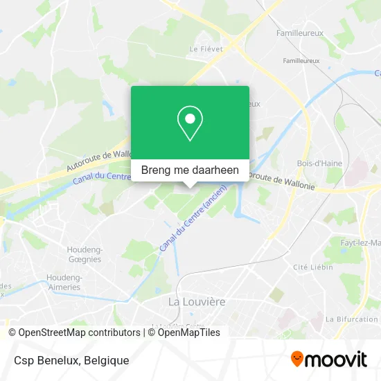 Csp Benelux kaart