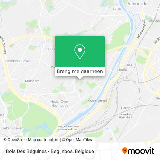 Bois Des Béguines - Begijnbos kaart