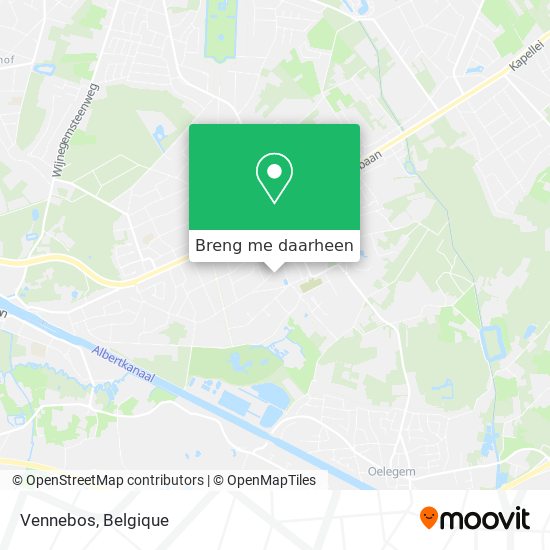 Vennebos kaart