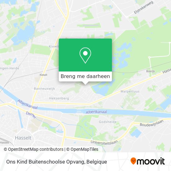 Ons Kind Buitenschoolse Opvang kaart