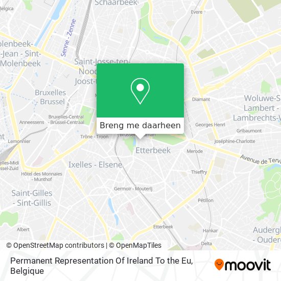 Permanent Representation Of Ireland To the Eu kaart