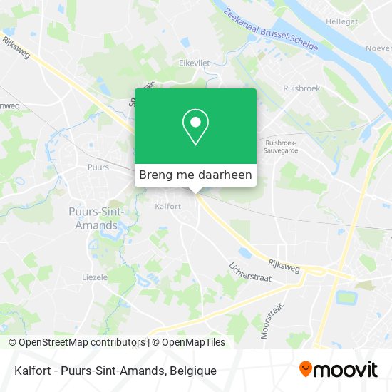 Kalfort - Puurs-Sint-Amands kaart