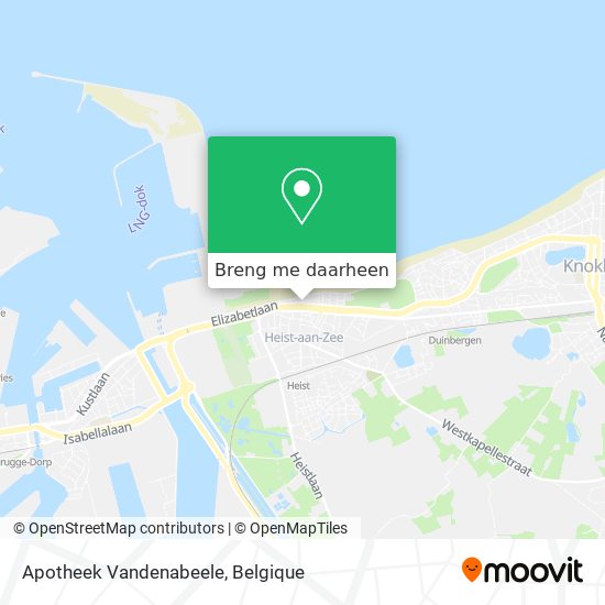 Apotheek Vandenabeele kaart