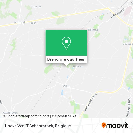 Hoeve Van 'T Schoorbroek kaart