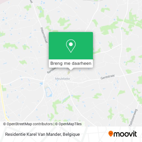Residentie Karel Van Mander kaart